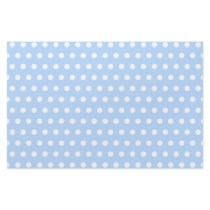 White and Blue Polka Dot Pattern. Spotty. Personalized Stationery