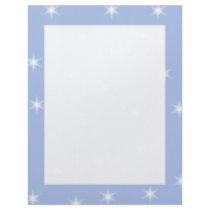 White and Blue Stars Design. Customized Letterhead