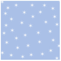 White and Blue Stars Design. Photo Sculptures