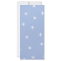 White and Blue Stars Design. Full Color Rack Card