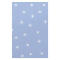 White and Blue Stars Design. Personalized Stationery