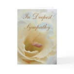 White and Cream Sympathy Card