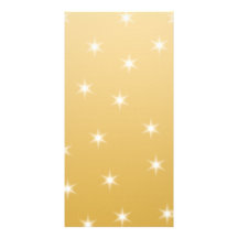 White and Gold Colour Star Pattern Photo Greeting Card