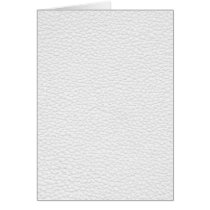 White and Light Grey Printed Pattern Greeting Card