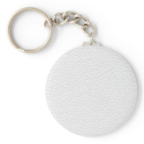 White and Light Grey Printed Pattern Keychain