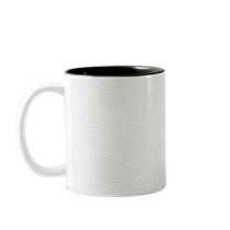 White and Light Grey Printed Pattern Coffee Mugs