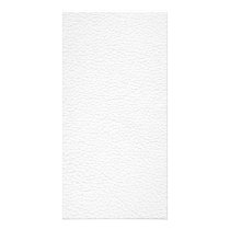 White and Light Grey Printed Pattern Customized Photo Card