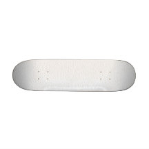 White and Light Grey Printed Pattern. Custom Skate Board