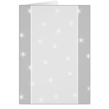 White and Light Grey Star Pattern. Cards