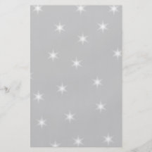 White and Light Grey Star Pattern. Flyers