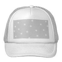 White and Light Grey Star Pattern. Hats