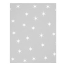 White and Light Grey Star Pattern. Custom Announcements