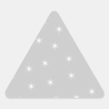 White and Light Grey Star Pattern. Triangle Stickers