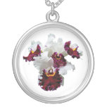 White and Magenta Orchid Pendants