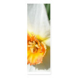 White and Orange Daffodil Business Card Template