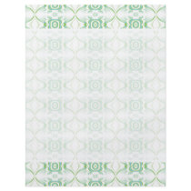 White and Pale Green Flower Pattern. Personalized Flyer