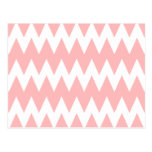 White and Pastel Pink Zigzags. postcards