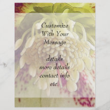 White And Purple Hellebore Custom Flyer