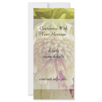 White And Purple Hellebore Rack Card Template