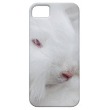 White Angora Rabbit iPhone 5 Cases