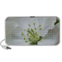 White Apple Blossom Close-Up Speakers