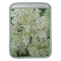 White Astilbe Flowers iPad Sleeve