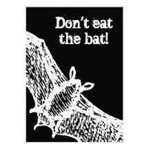 White bat Invitation