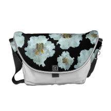 White Bean-Tree Flowers Messenger Bags