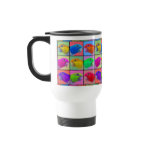 White Bellied Caique Pop Art Travel Mug