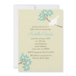 White Bird Baby Shower Invitations