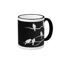 White Bird Silhouette Mug