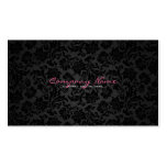 White & Black Vintage Floral Damasks Business Card Templates