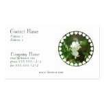 White Bleeding Heart Business Card