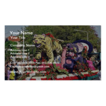 White Bloemencorso float with the theme Secret of Business Cards