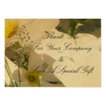 White Blooms Business Card