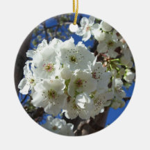White Blossoms Ornament