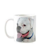 White Boxer mug