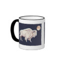 White Buffalo Full Moon mugs