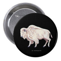 White Buffalo Pin