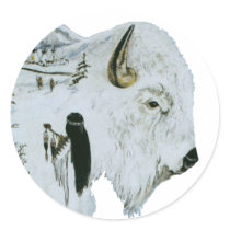 White Buffalo Woman Stickers