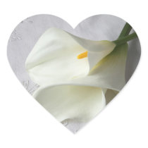 white calla lilies on decorative cloth stickers