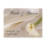 White Calla Lily-Save the Date Postcard