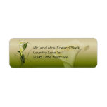 White Calla Wedding Suite Return Address Label