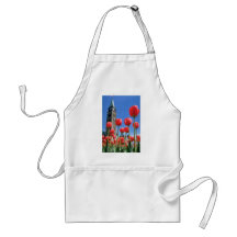 White Canadian Tulip Festival, Peace Tower with tu Aprons