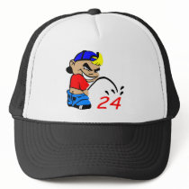 White Cartoon Boy Piss 24 Hats