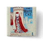 White Cat Button