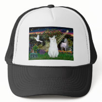 White Cat - Magical Woods Mesh Hats