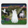 White Cat - Magical Woods Mouse Mat