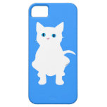 White cat silhouette