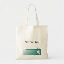 White Cat with Turquoise Eyes Canvas Bags